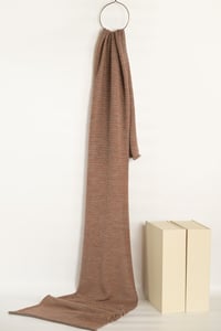 Image 2 of baby alpaca extra fine scarf - dusty pink