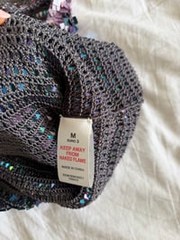 Image 4 of Vintage Y2K sequin blue and purple ombre crochet cami 