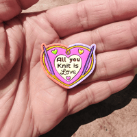 Image 3 of Broche Pin's "All you knit is love"