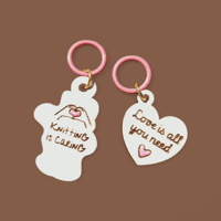 Image 2 of Marqueurs "Knitting is caring 🩷" 