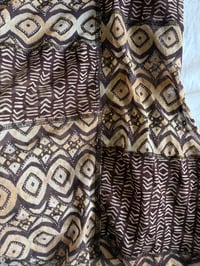 Image 4 of Vintage Y2K brown boho cami with o ring halter neck and beaded detail