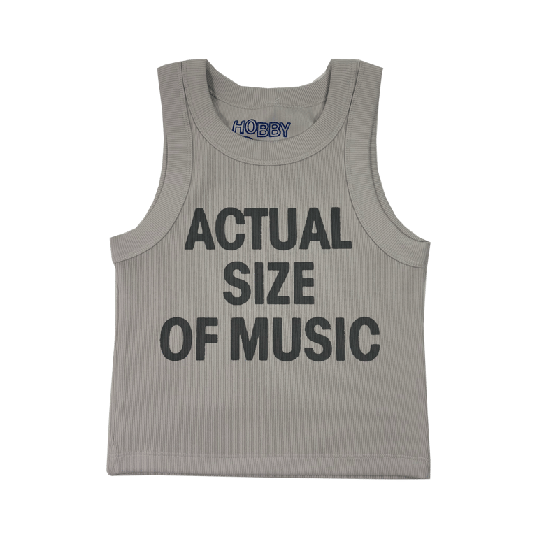 Music Crop Tank (women's) Grey