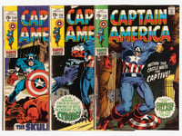 Image 1 of Captain America 119 124 125 by Gene Colan and Stan Lee