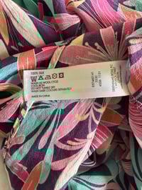 Image 3 of Vintage Y2K floral silk cami with turquoise side ties 