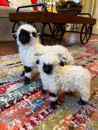 Image 1 of FREE SHIPPING  on one 12” and one 10”Valais blacknose sheep order both together and save!