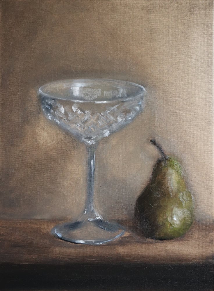 Image of Coupe en cristal et poire