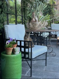 Image 1 of Green Glazed Stool 