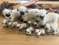 Image 2 of FREE SHIPPING! Assortment of eight Valais Sheep. Receive  pair of each:3”,5”,10” and  12”