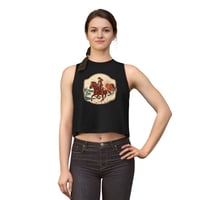 Image 9 of Cowgirl Sunset Crop Top – Western Horse Rider Graphic