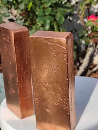 Image 2 of 10lb+ copper bars. 2 copper bars around 5lbs each. 