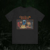 Image 1 of Unisex Graphic Tee - MYSTERY BOOK Retro Street Art - The Obsidian Mirror