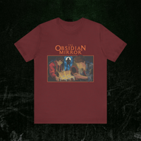 Image 3 of Unisex Graphic Tee - MYSTERY BOOK Retro Street Art - The Obsidian Mirror
