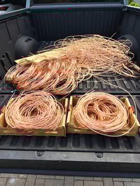 Image 4 of 10 lbs  #1 Bright copper scrap wire 4 or 6 gauge 