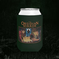 Image 1 of Can Cooler Sleeve – MYSTERY BOOK Vintage Adventure Street Art - The Obsidian Mirror