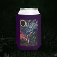Image 1 of Can Cooler Sleeve - HEROES Vintage Fantasy Street Art - The Obsidian Mirror
