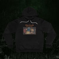 Image 2 of Pullover Fleece Hoodie - MYSTERY BOOK Vintage Street Art Print - The Obsidian Mirror