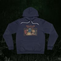 Image 1 of Pullover Fleece Hoodie - MYSTERY BOOK Vintage Street Art Print - The Obsidian Mirror