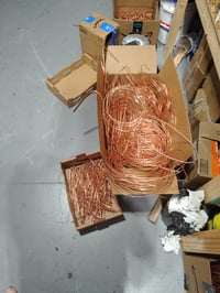 Image 3 of 10 lbs  #1 Bright copper scrap wire 4 or 6 gauge 
