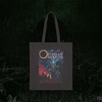 Image 1 of Canvas Tote Bag - The Obsidian Mirror HEROES Vintage Fantasy Street Art Print
