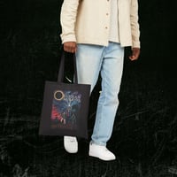 Image 3 of Canvas Tote Bag - The Obsidian Mirror HEROES Vintage Fantasy Street Art Print