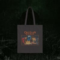 Image 1 of Canvas Tote Bag - The Obsidian Mirror MYSTERY BOOK Vintage Street Art Print