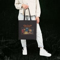 Image 3 of Canvas Tote Bag - The Obsidian Mirror MYSTERY BOOK Vintage Street Art Print