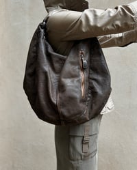 Image 4 of SLOUCHY BROWN LEATHER BAG