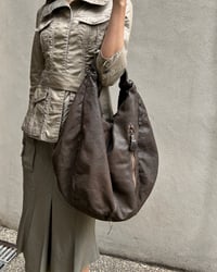 Image 3 of SLOUCHY BROWN LEATHER BAG