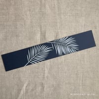 Image 14 of Palm leaf white ink printed paper belly bands  PACK of 10