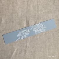 Image 12 of Palm leaf white ink printed paper belly bands  PACK of 10