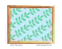 Image 1 of RnJ_Vine_GrnBlu UnFramed Print