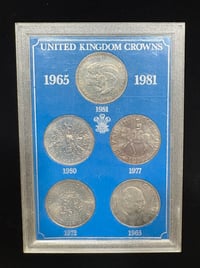 Image 2 of Vintage (1965 - 1981) United Kingdom Commemorative Crowns (coin) Set