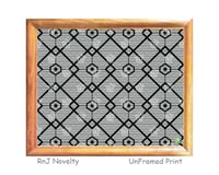Image 1 of RnJ_DiamondTile_Black UnFramed Print