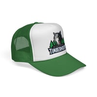 Image 2 of Vintage Minnesota Timberwolves Trucker Hat Green - Retro Vintage Basketball Cap