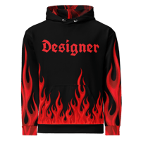 Image 1 of DESIGNER FLAME HOODIE
