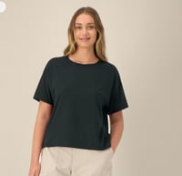 Image 4 of Special edition white ink relaxed fit black t shirt