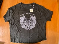 Image 5 of Special edition white ink relaxed fit black t shirt