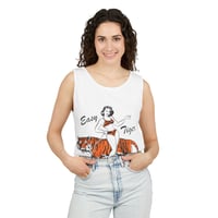 Image 4 of Easy Tiger Tank Top — Vintage Pinup Tiger Graphic Tank