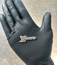 1x Silver Metal Flat Back Charm Lv Craft, Junk Case & Jewellery Making UK