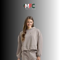 Image 1 of MEDUSA FIT COACHING - WOMENS OVERSIZED CROPPED HOODIE