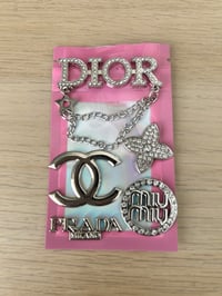 5x mixed metal silver charms