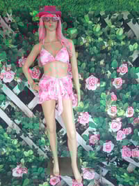 Image 5 of Women's three piece pink swimsuit size M, L, XS, S 