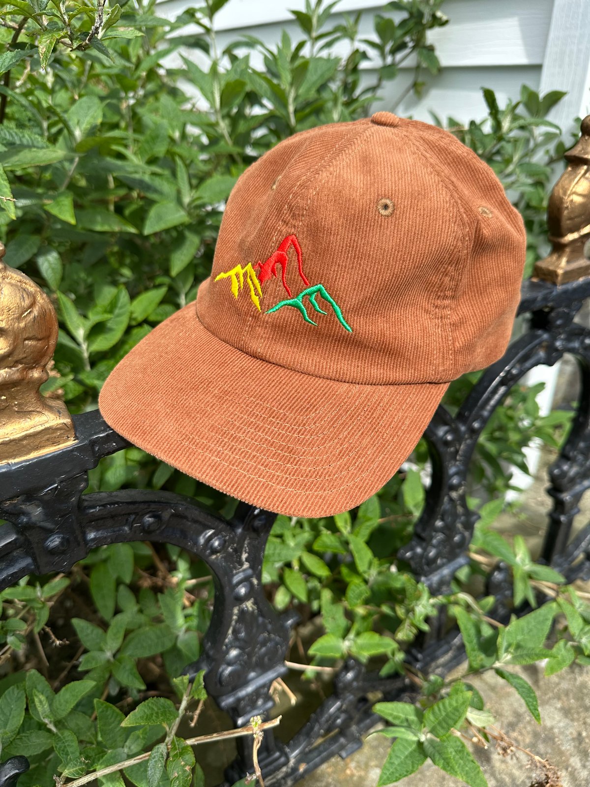 Image of ‘Mountains of 58’ Cord  Cap in Camel 