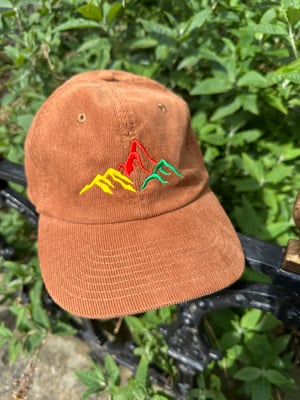 Image of ‘Mountains of 58’ Cord  Cap in Camel 