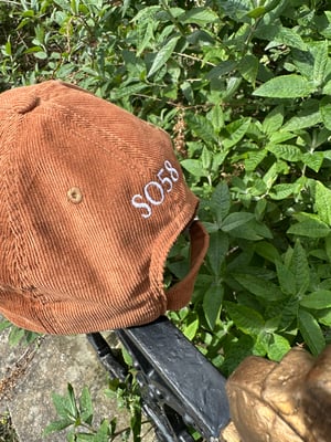 Image of ‘Mountains of 58’ Cord  Cap in Camel 