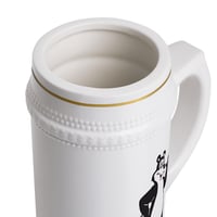 Image 3 of Vintage Hamm's Beer Waving Stein Mug Ceramic 220z ORCA Coating