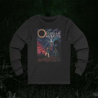 Image 2 of Long Sleeve Tee - HEROES Vintage Fantasy Street Art Print - The Obsidian Mirror