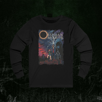 Image 3 of Long Sleeve Tee - HEROES Vintage Fantasy Street Art Print - The Obsidian Mirror