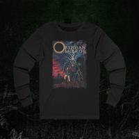 Image 4 of Long Sleeve Tee - HEROES Vintage Fantasy Street Art Print - The Obsidian Mirror