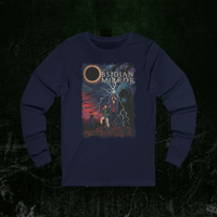 Image 1 of Long Sleeve Tee - HEROES Vintage Fantasy Street Art Print - The Obsidian Mirror